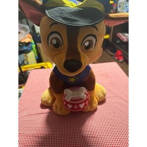 Nickelodeon Paw Patrol Chase Plush Stuffed Dog With‎ Bone Toy